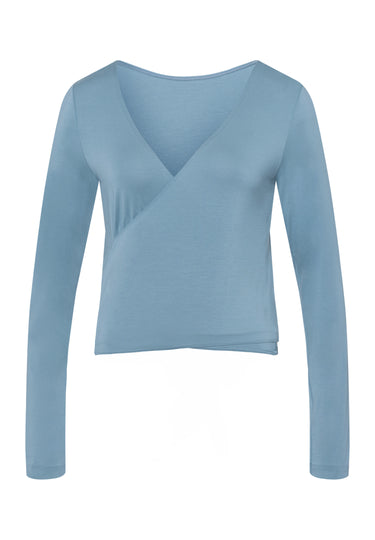 78800 Yoga L/Slv Wrap Shirt - 2530 Stone